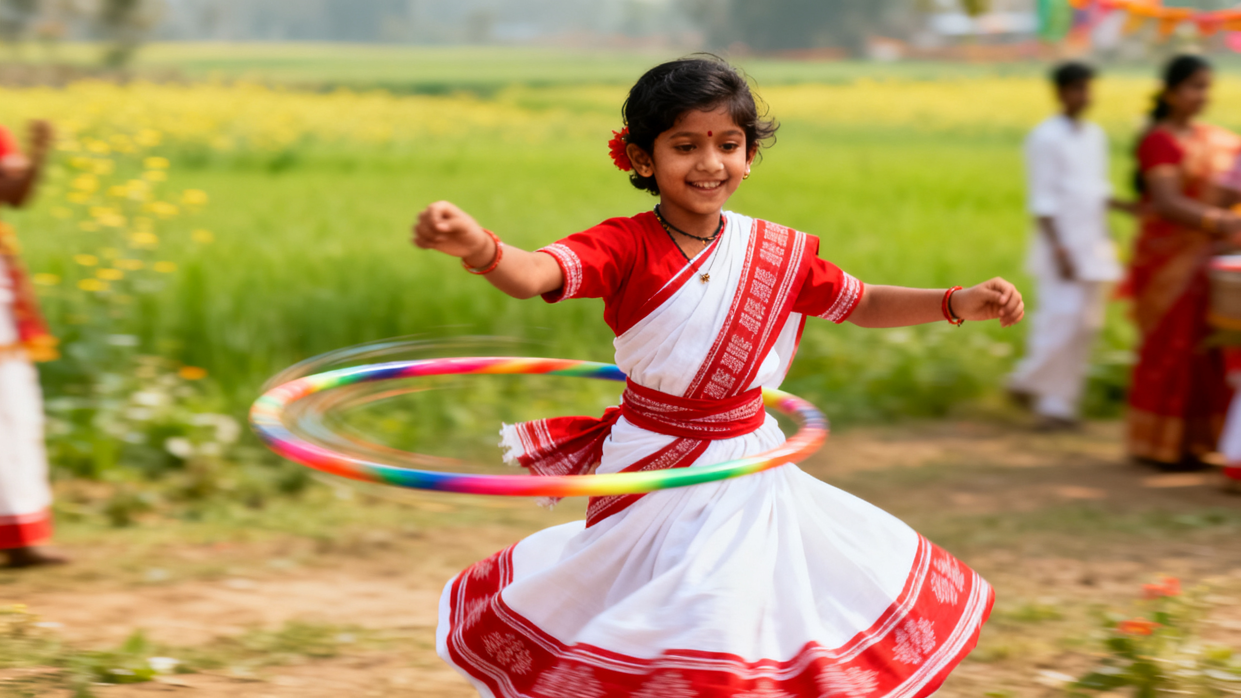 Bihu Hula Hoop Dance for Kids