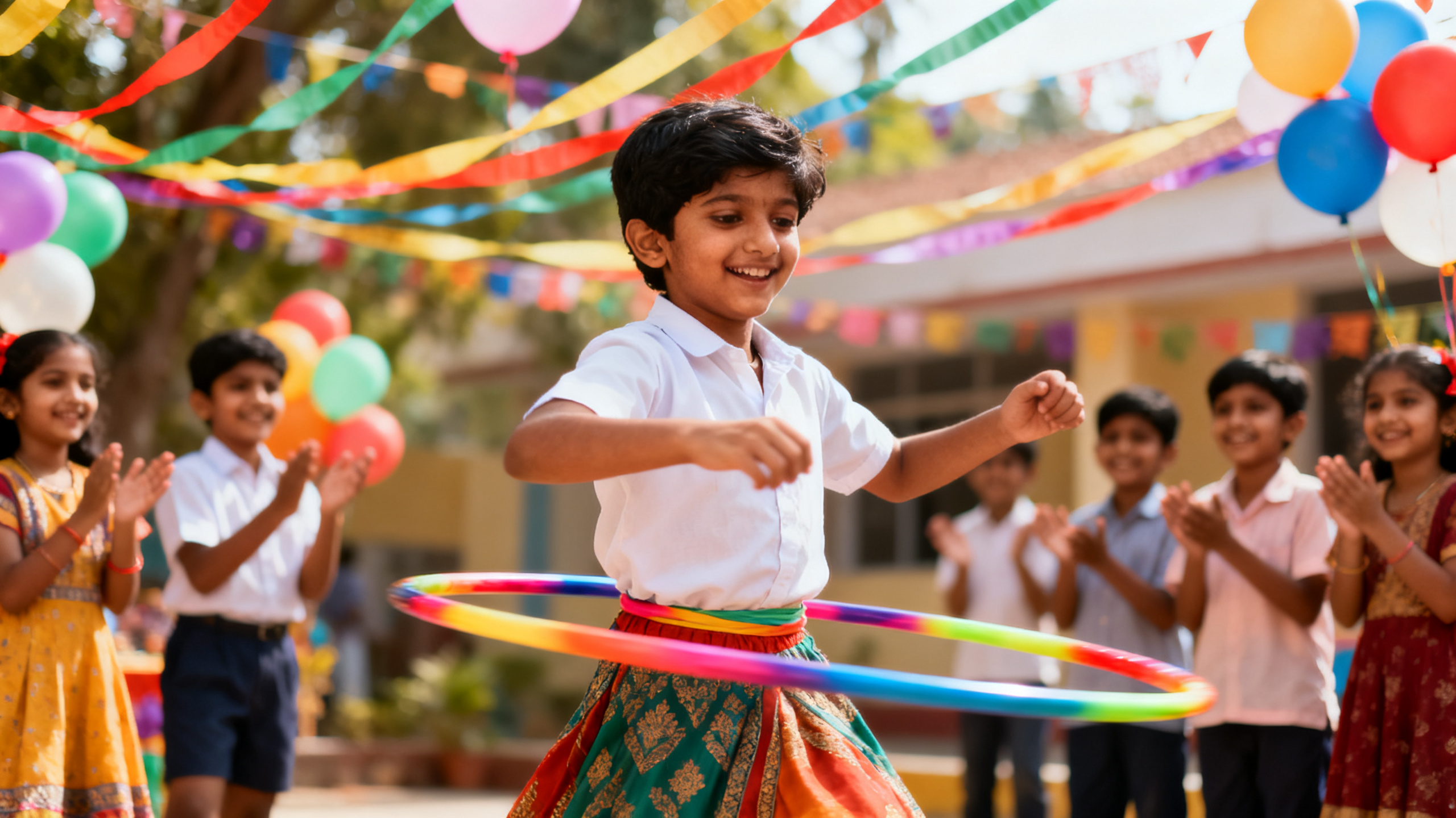 Children's Day Hula Hoop Performance for Kids