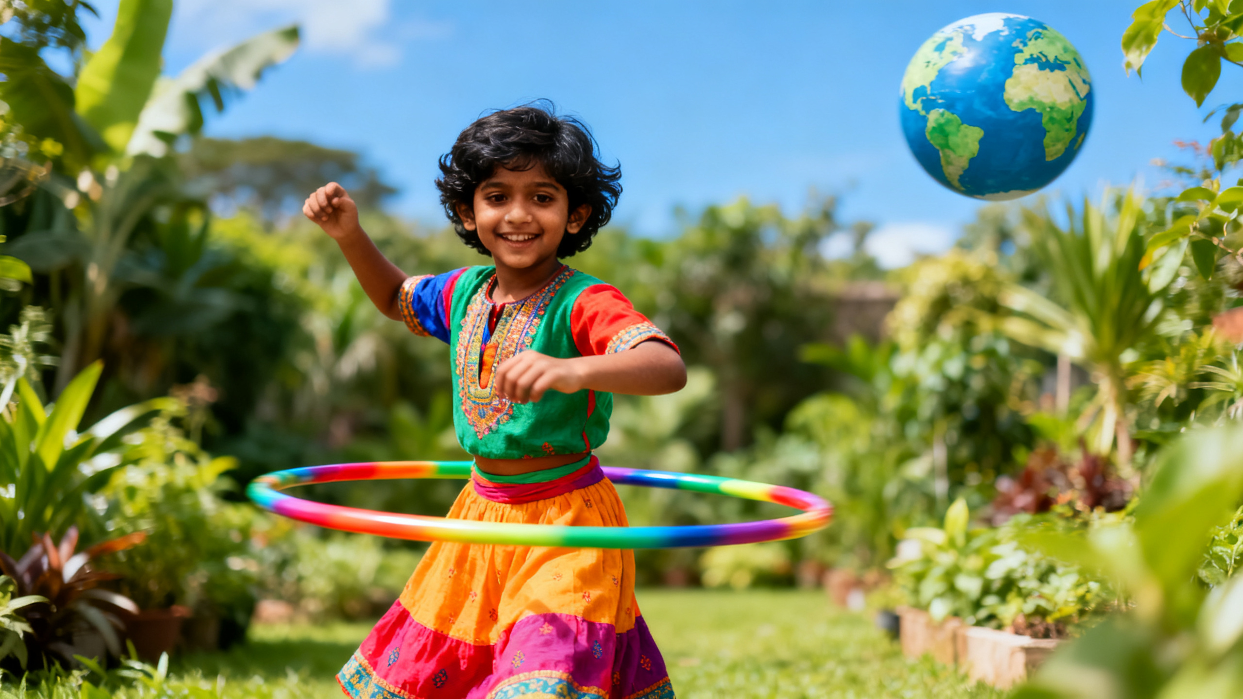 Earth Day Hula Hoop Performance for Kids
