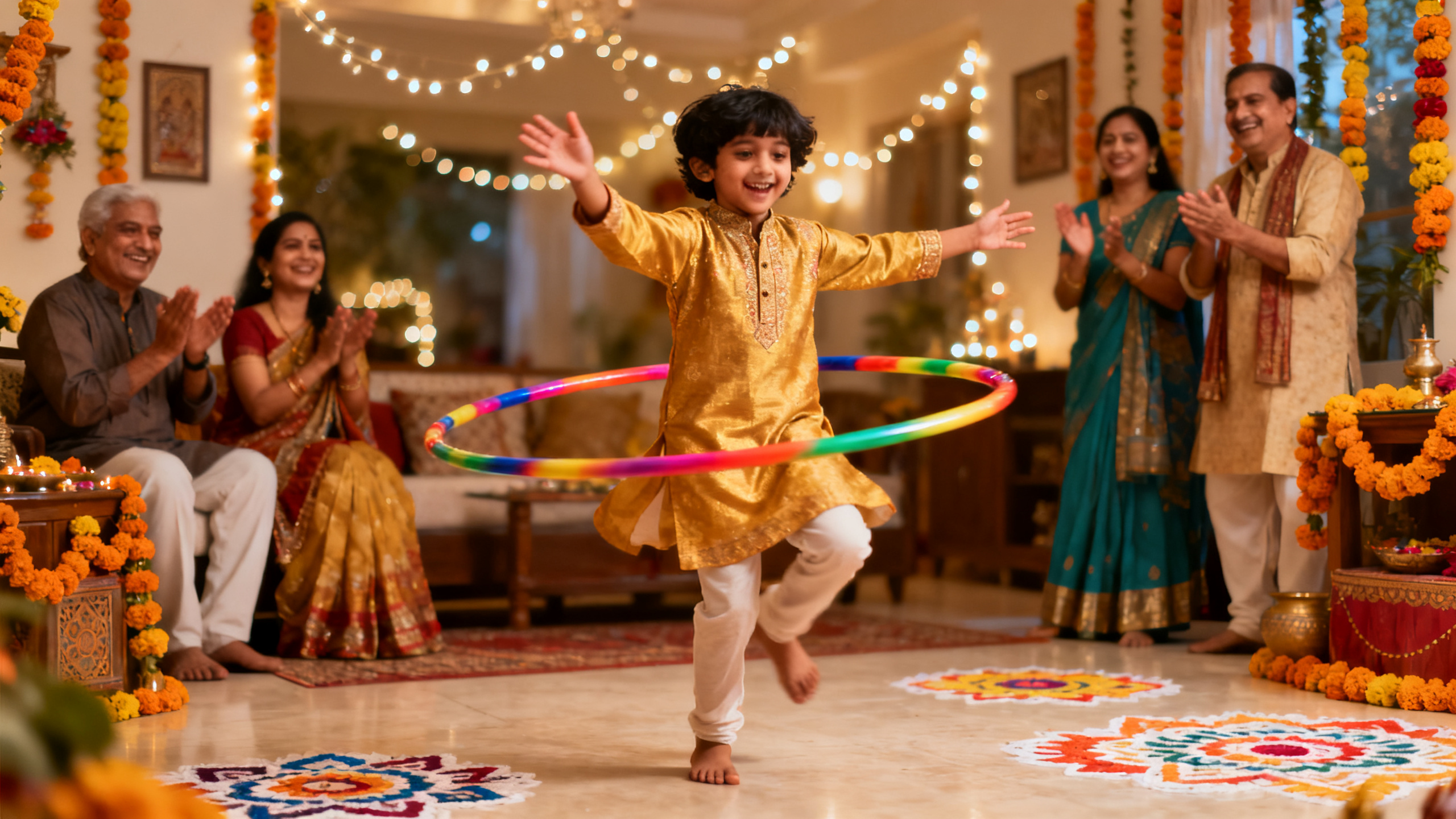 Family Function Hula Hoop Routine for Kids