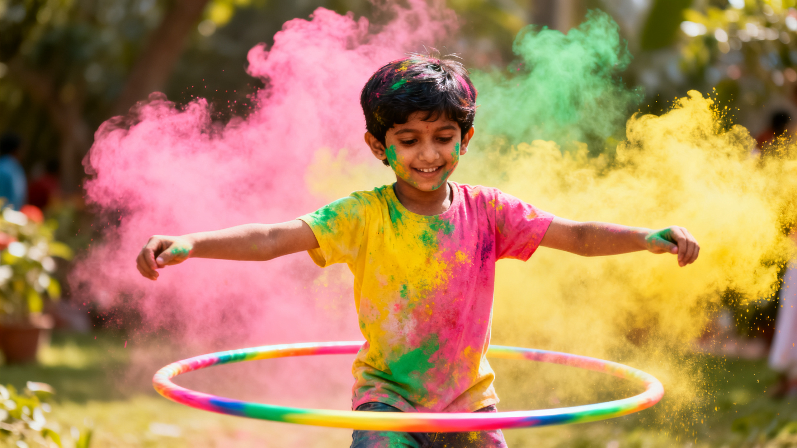Holi Hula Hoop Dance for Kids