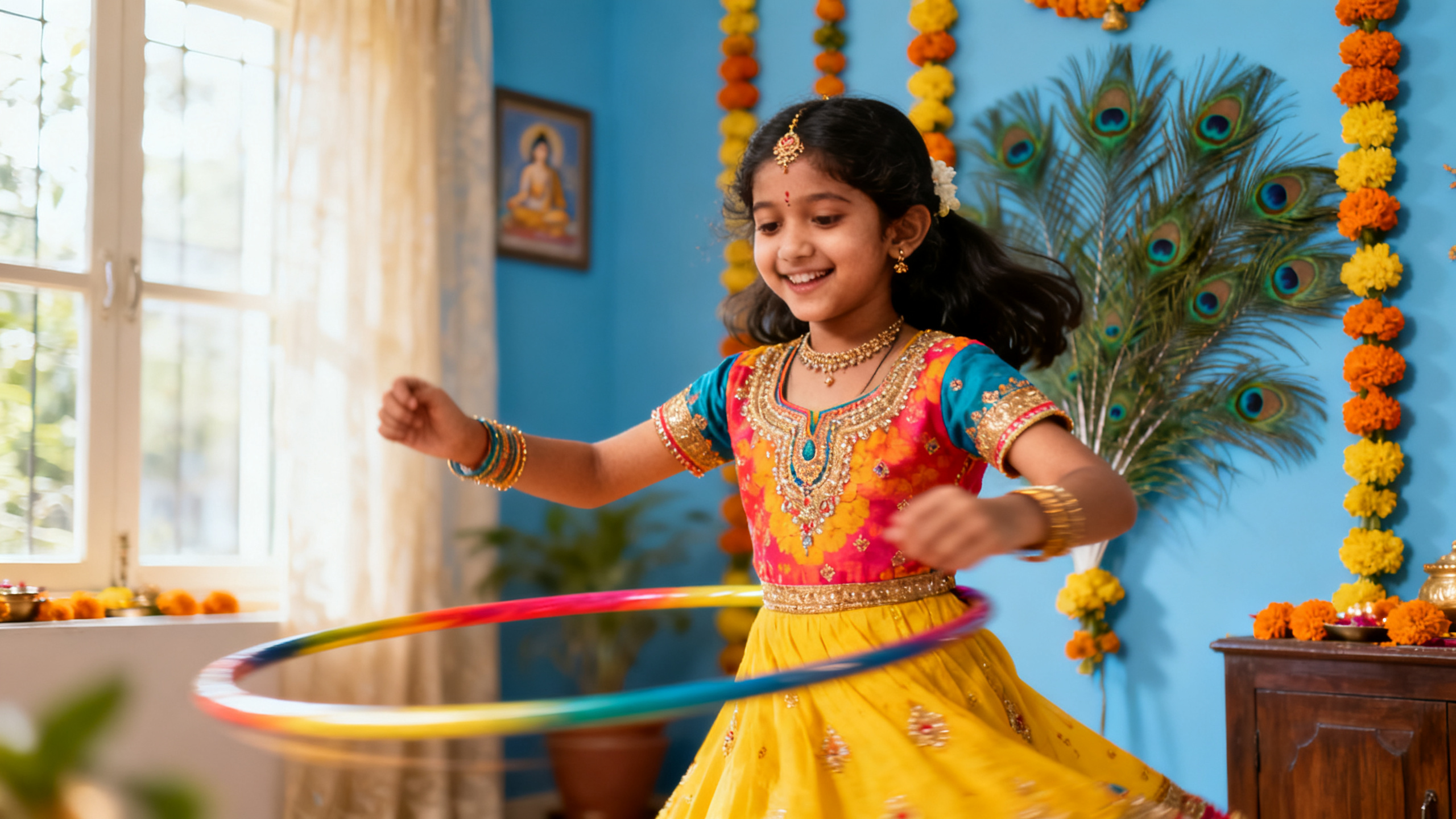 Janmashtami Hula Hoop Dance for Kids