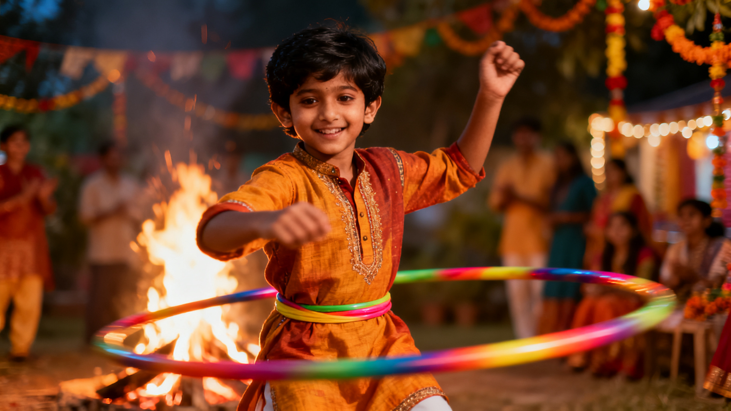 Lohri Hula Hoop Performance for Kids