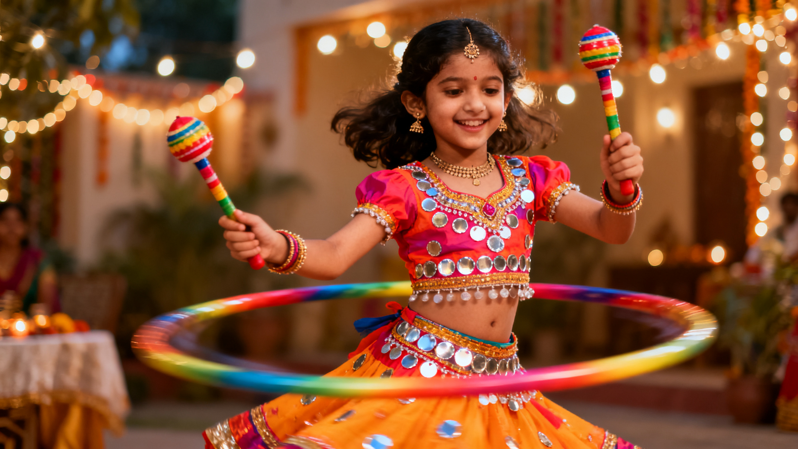 Navratri & Dussehra Garba Hula Hoop for Kids