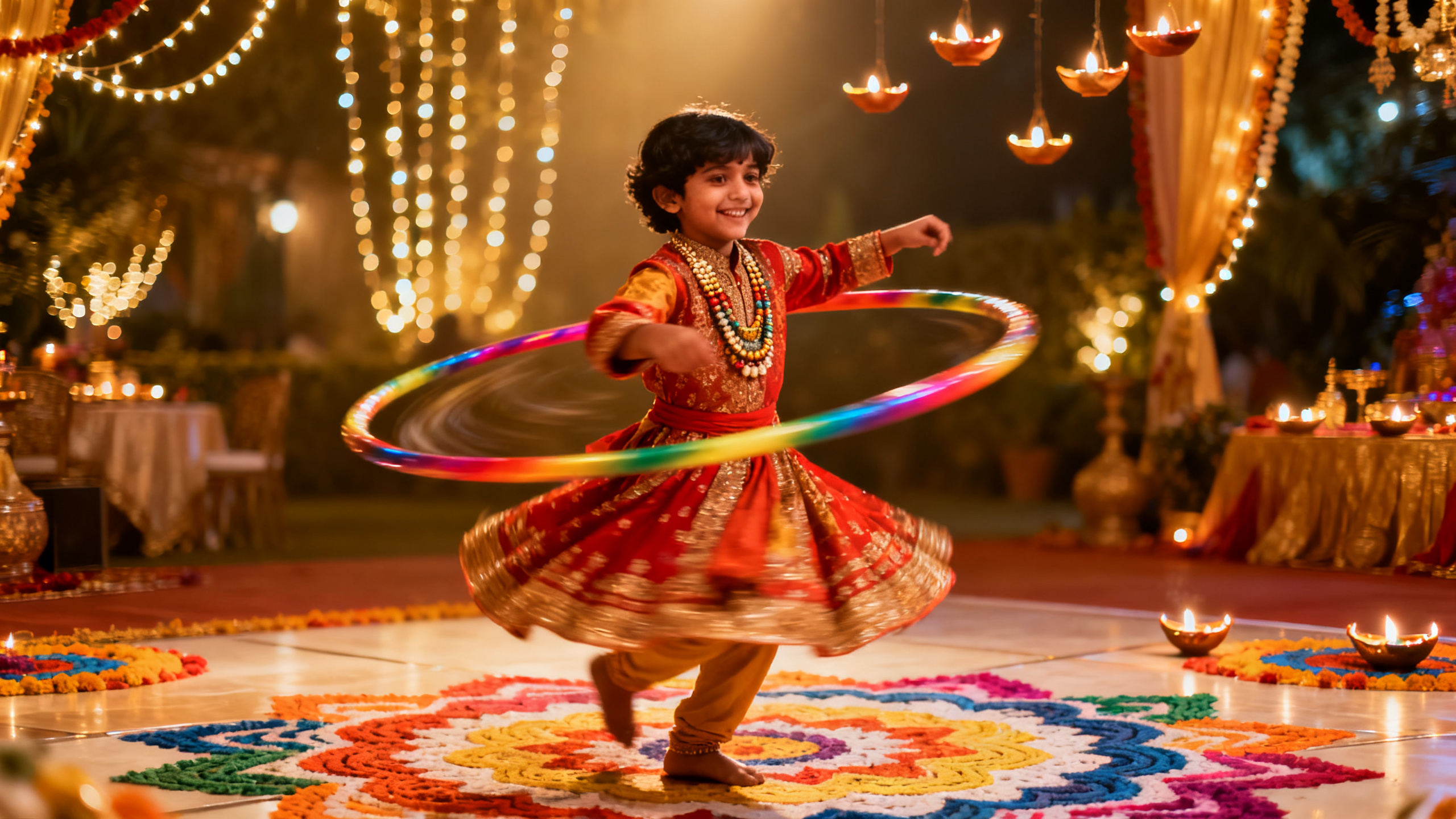 Sangeet Hula Hoop Performance for Kids