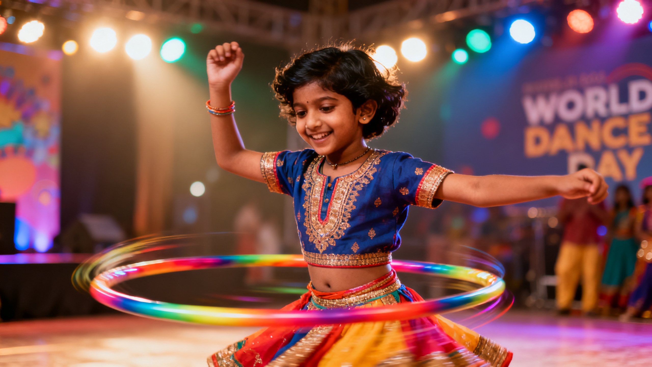 World Dance Day Hula Hoop Routine for Kids