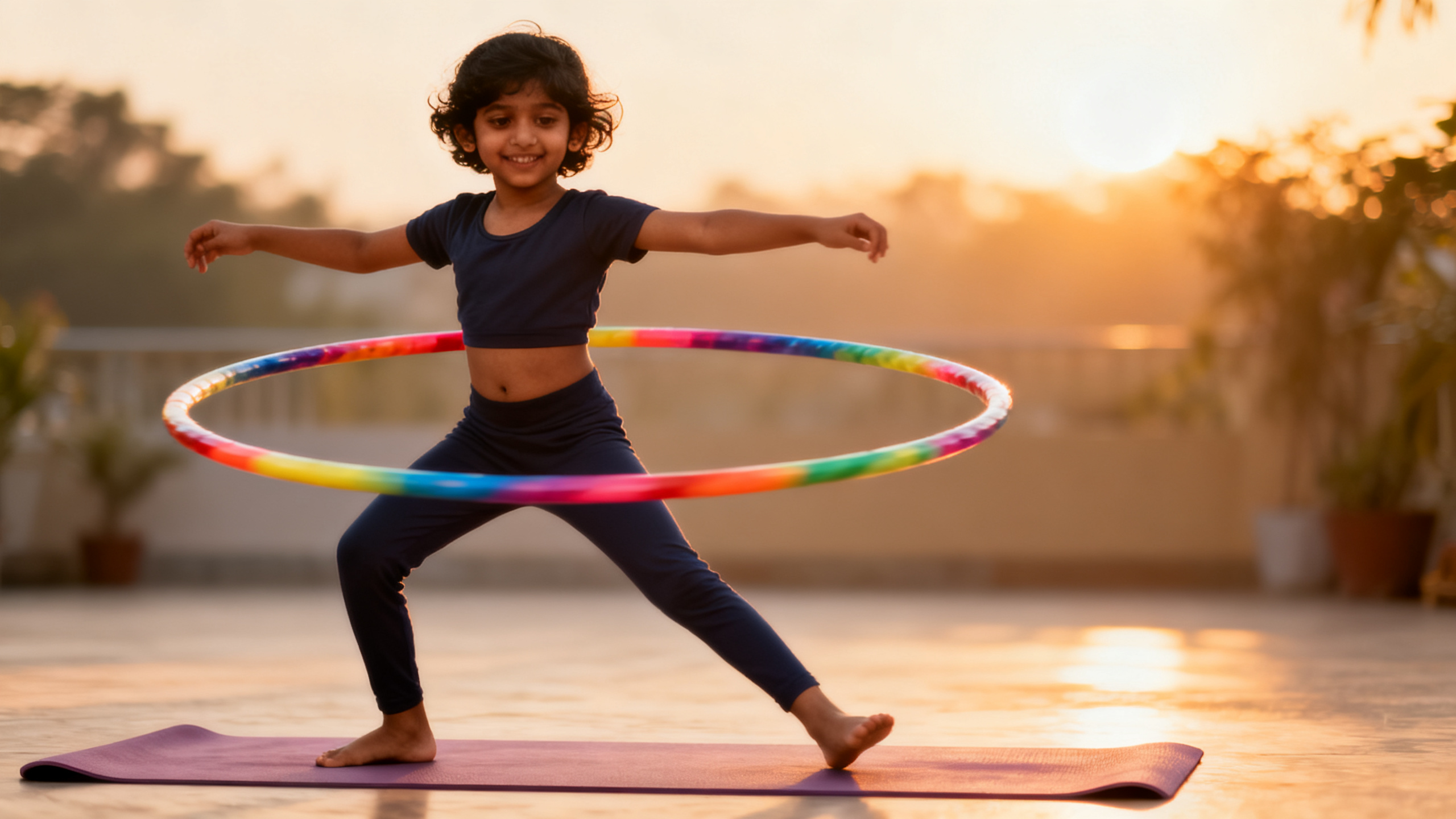 International Yoga Day Hula Hoop for Kids